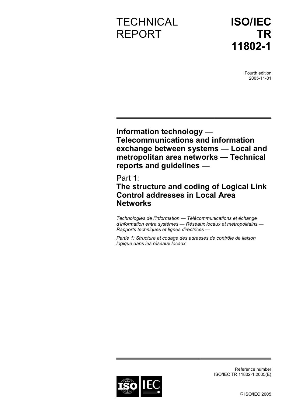 ISO IEC TR 11802-1-2005.pdf_第1页