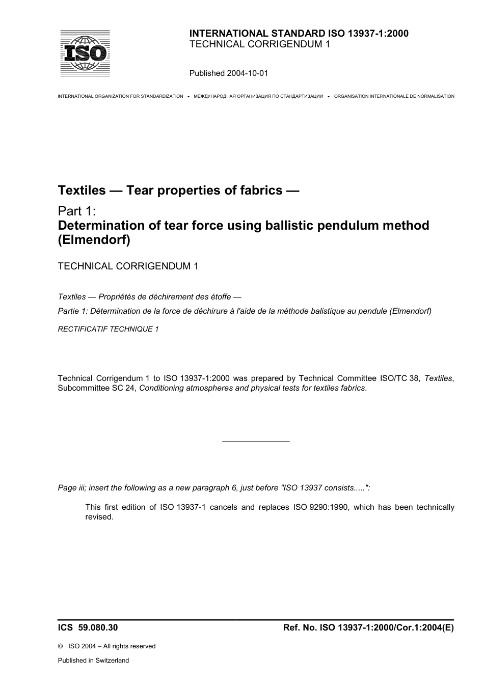 ISO 13937-1-2000 cor1-2004.pdf_第1页