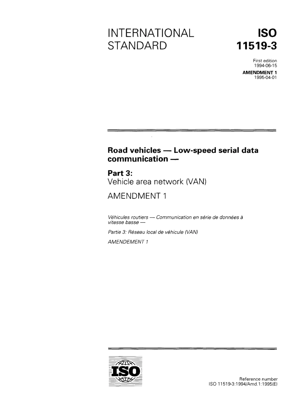 ISO 11519-3-1994 amd1-1995 scan.pdf_第1页
