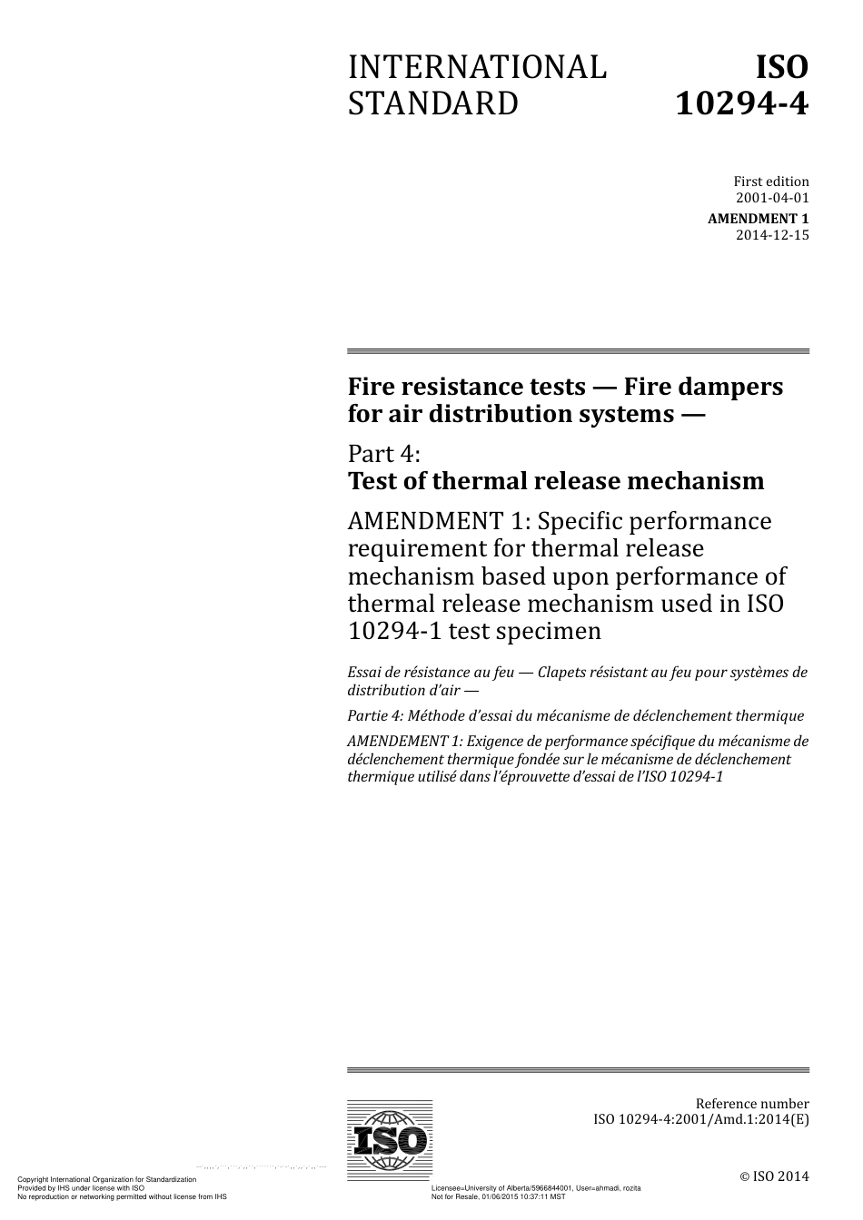 ISO 10294-4-2001 amd1-2014.pdf_第1页