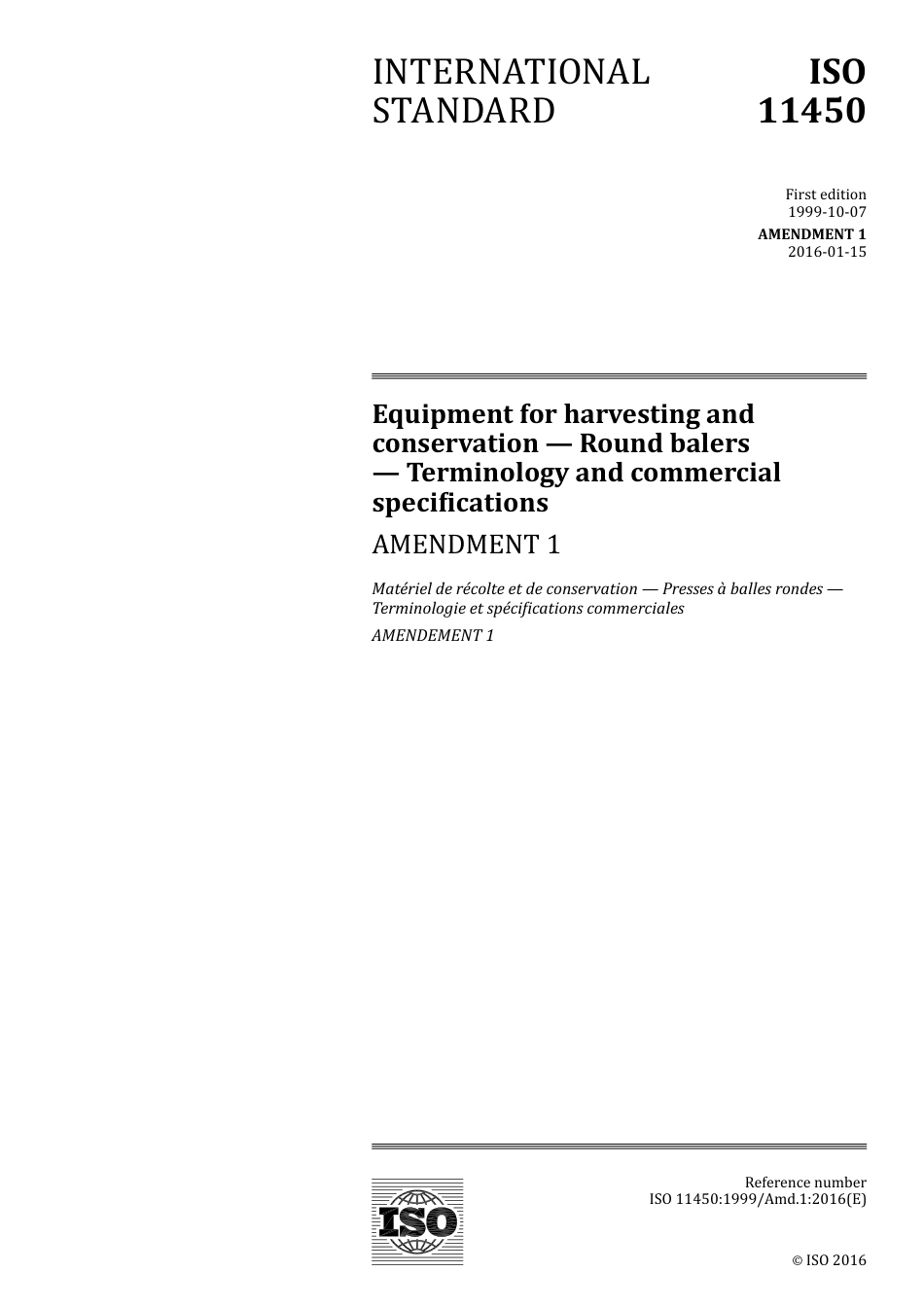 ISO 11450-1999 amd1-2016.pdf_第1页