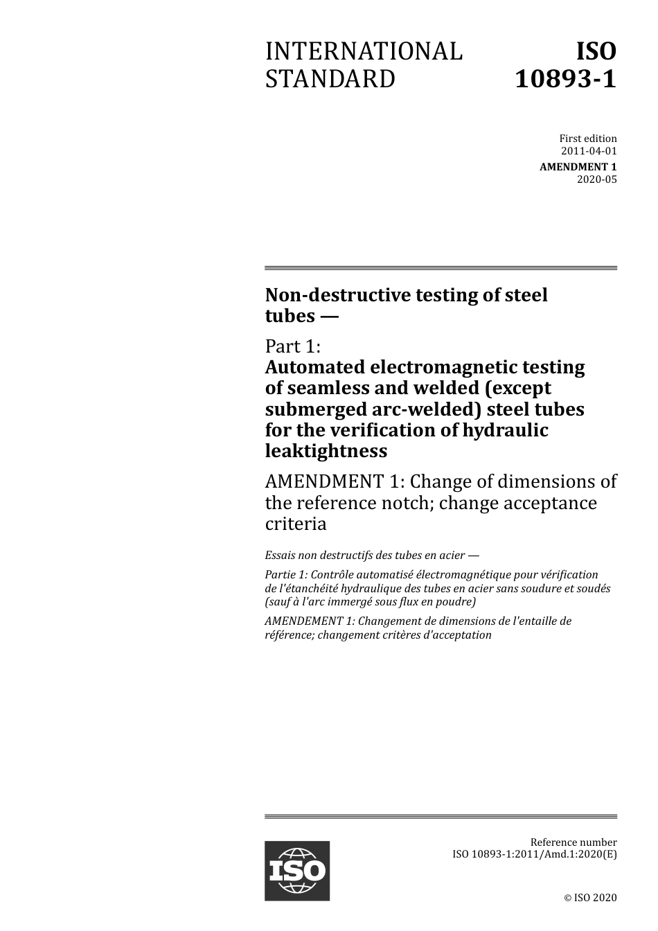 ISO 10893-1-2011 amd1-2020.pdf_第1页