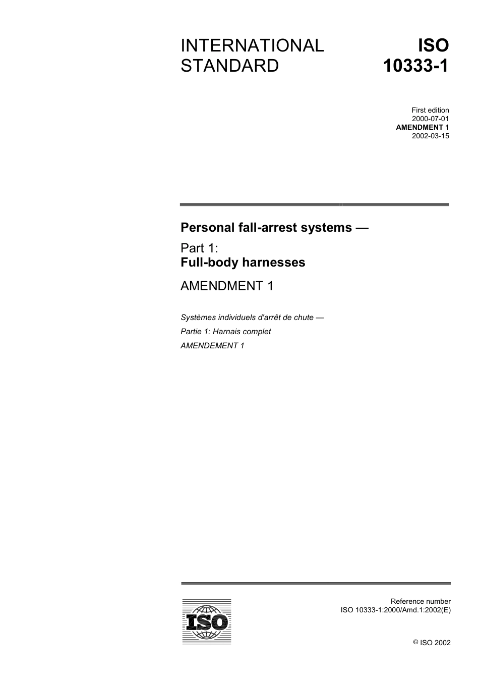 ISO 10333-1-2000 amd1-2002.pdf_第1页