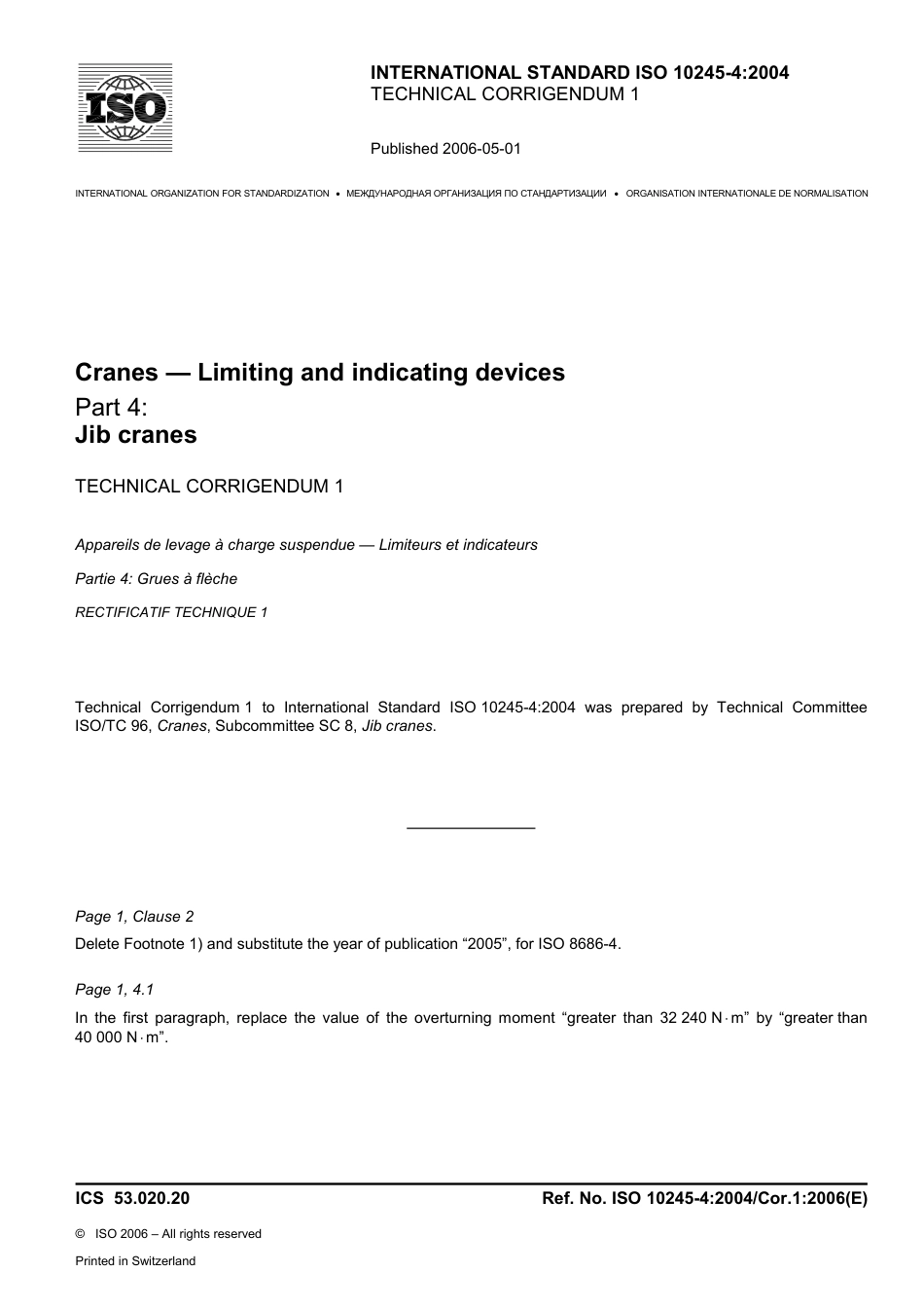 ISO 10245-4-2004 cor1-2006.pdf_第1页