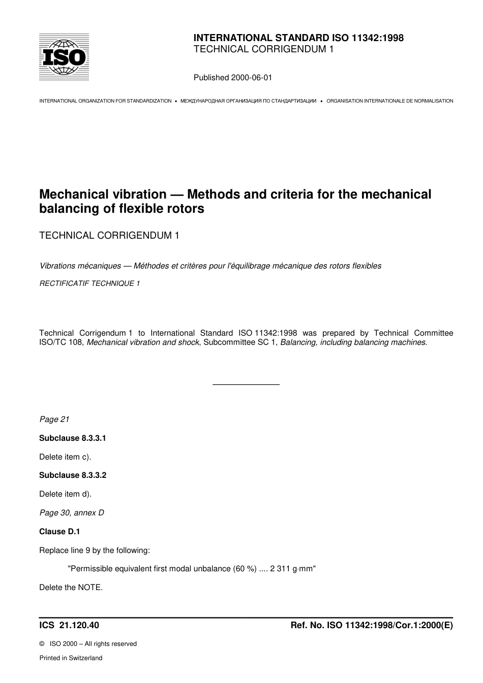 ISO 11342-1998 cor1-2000.pdf_第1页