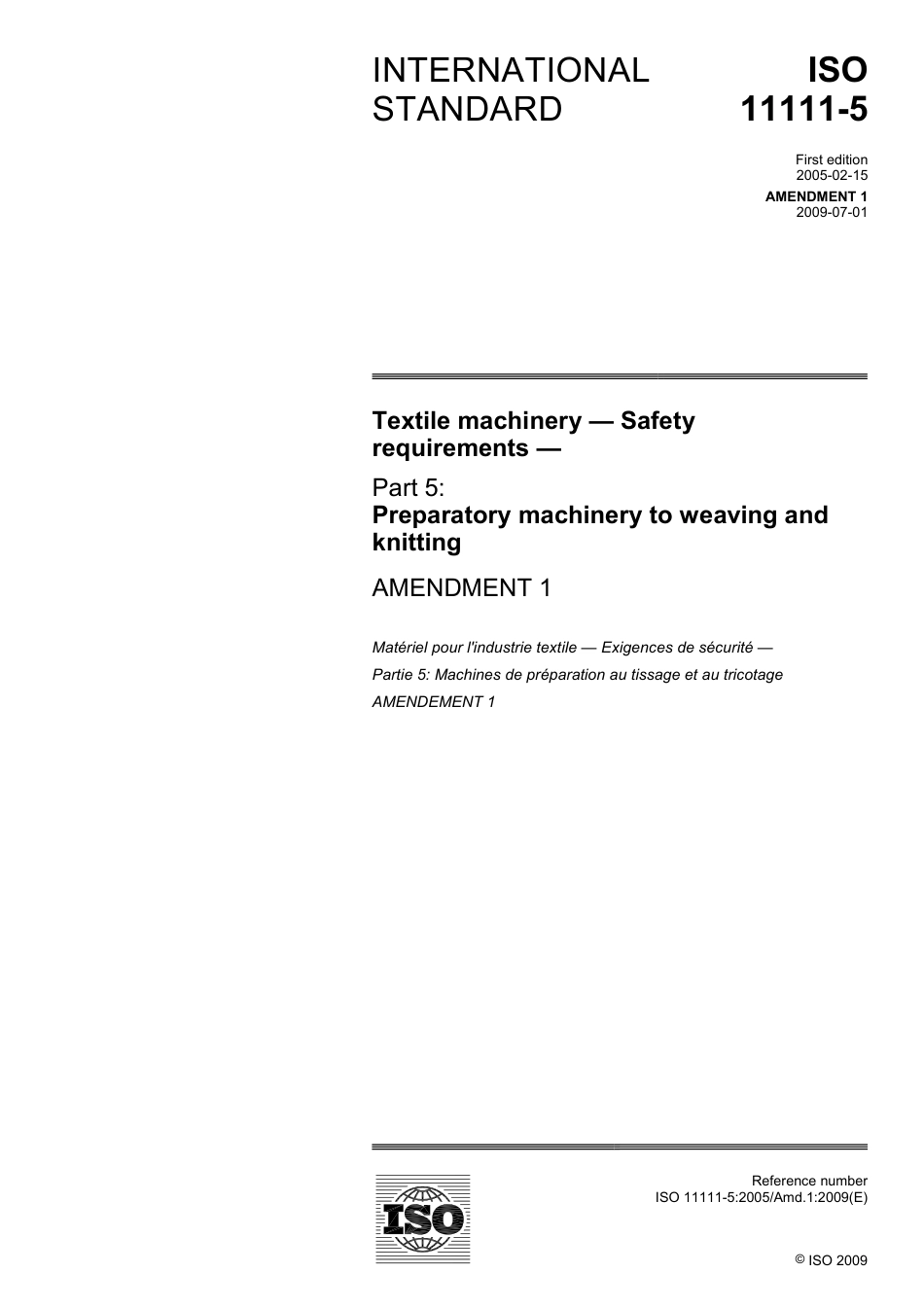 ISO 11111-5-2005 amd1-2009.pdf_第1页