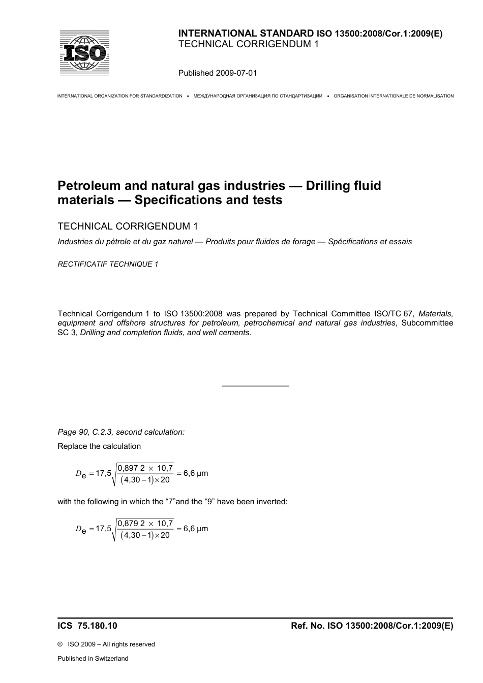 ISO 13500-2008 cor1-2009.pdf_第1页