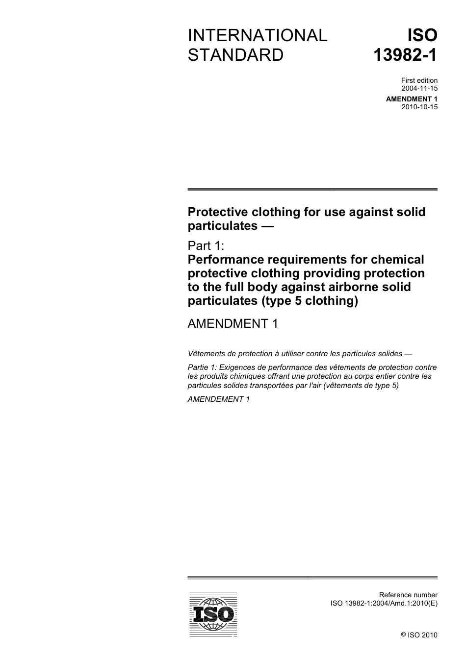 ISO 13982-1-2004 amd1-2010.pdf_第1页