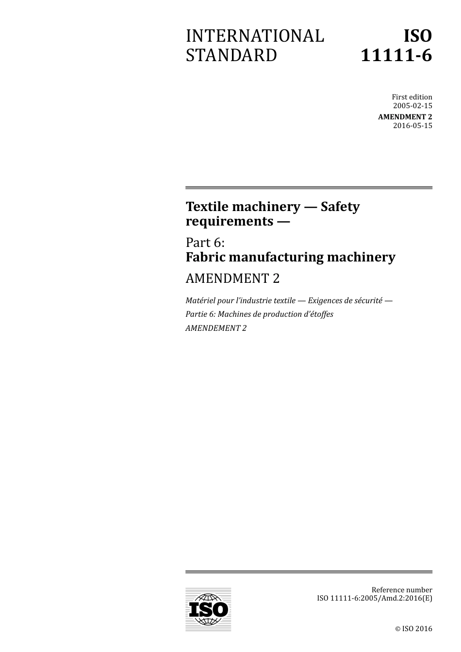 ISO 11111-6-2005 amd2-2016.pdf_第1页