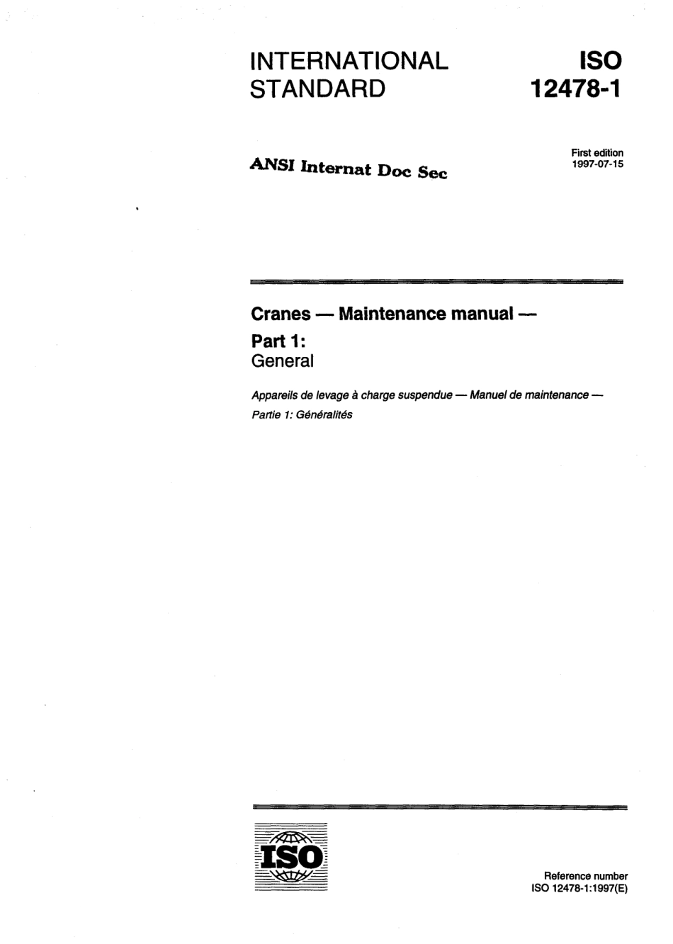 ISO 12478-1-1997 scan.pdf_第1页