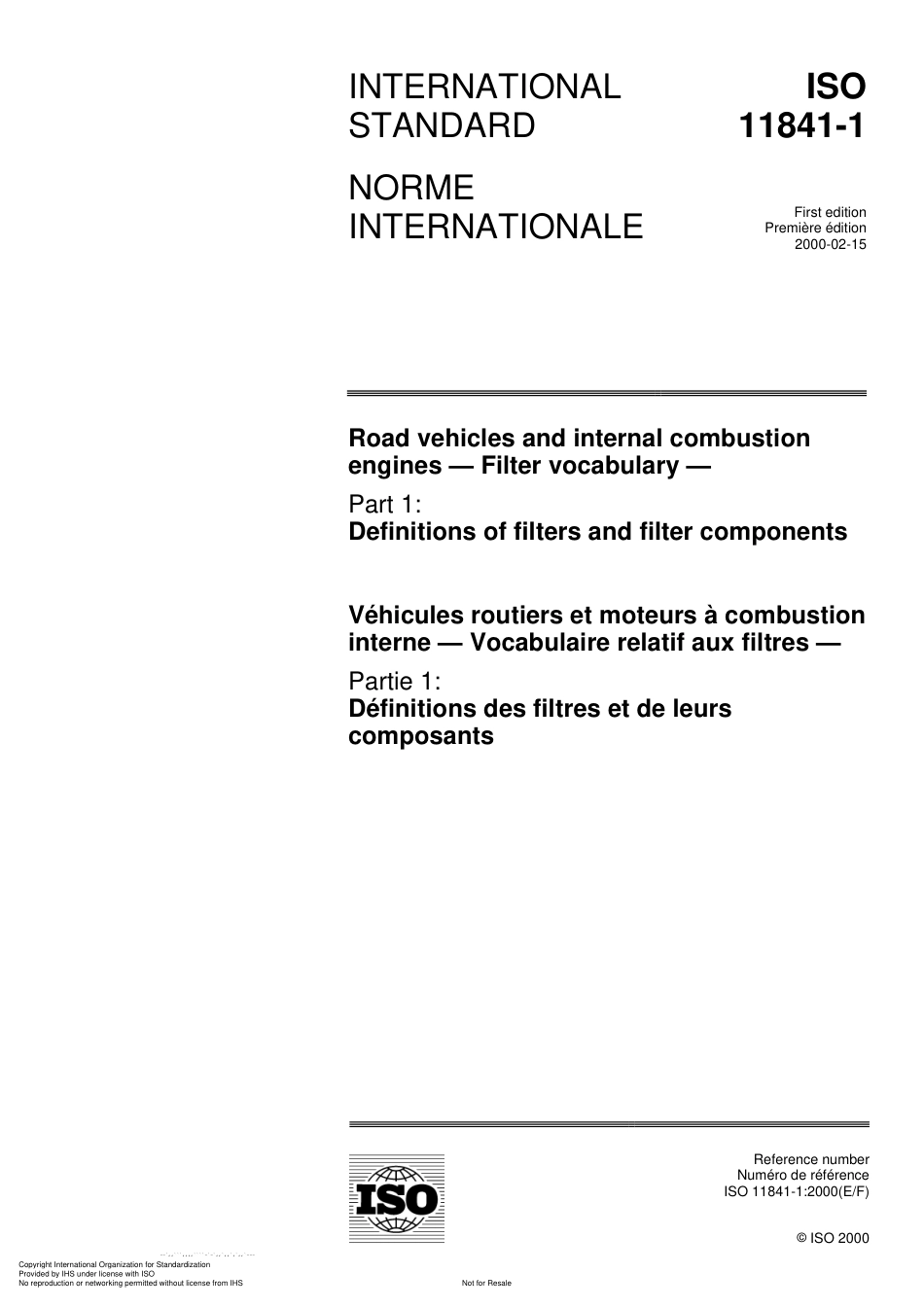 ISO 11841-1-2000.pdf_第1页