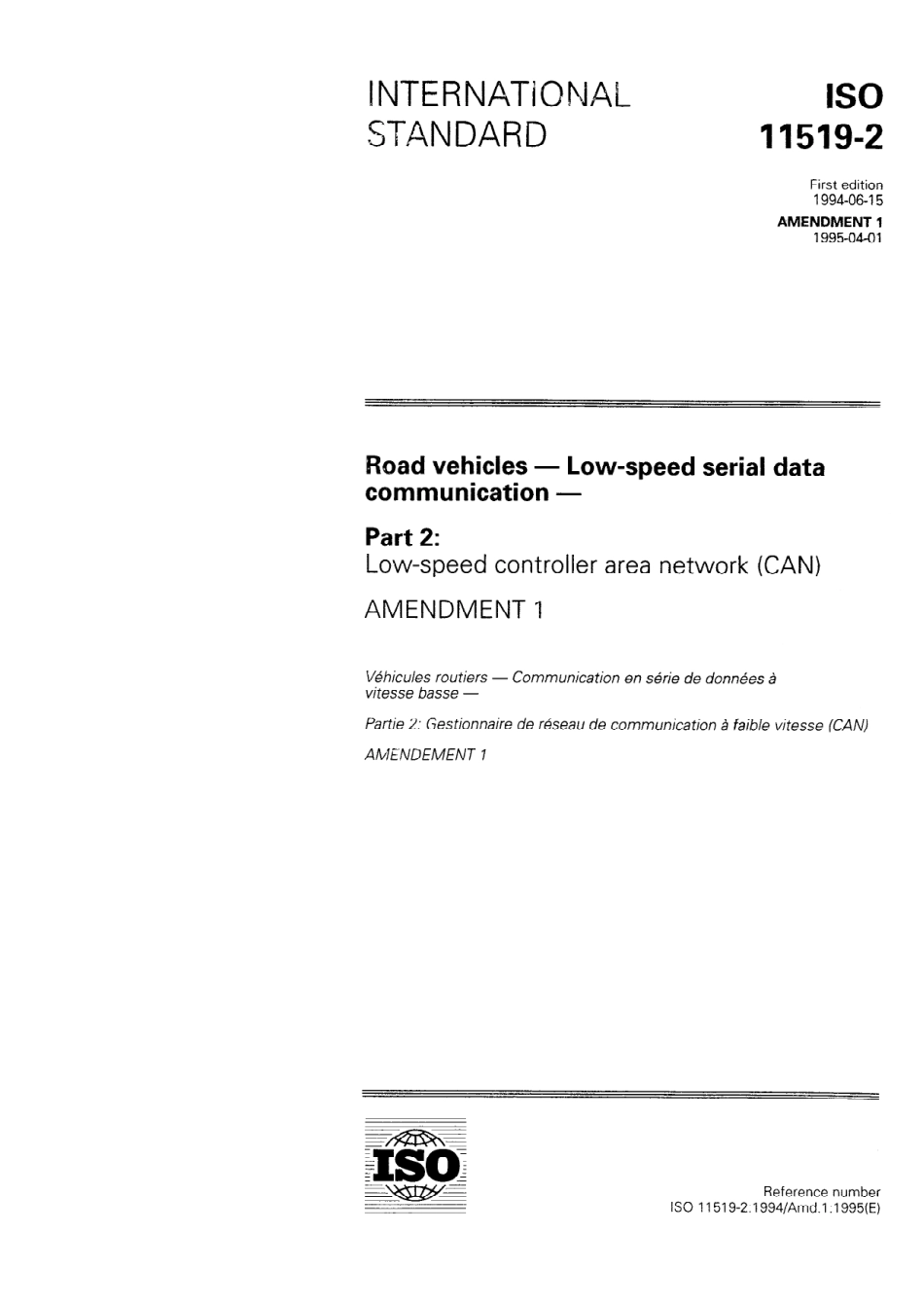 ISO 11519-2-1994 amd1-1995 scan.pdf_第1页