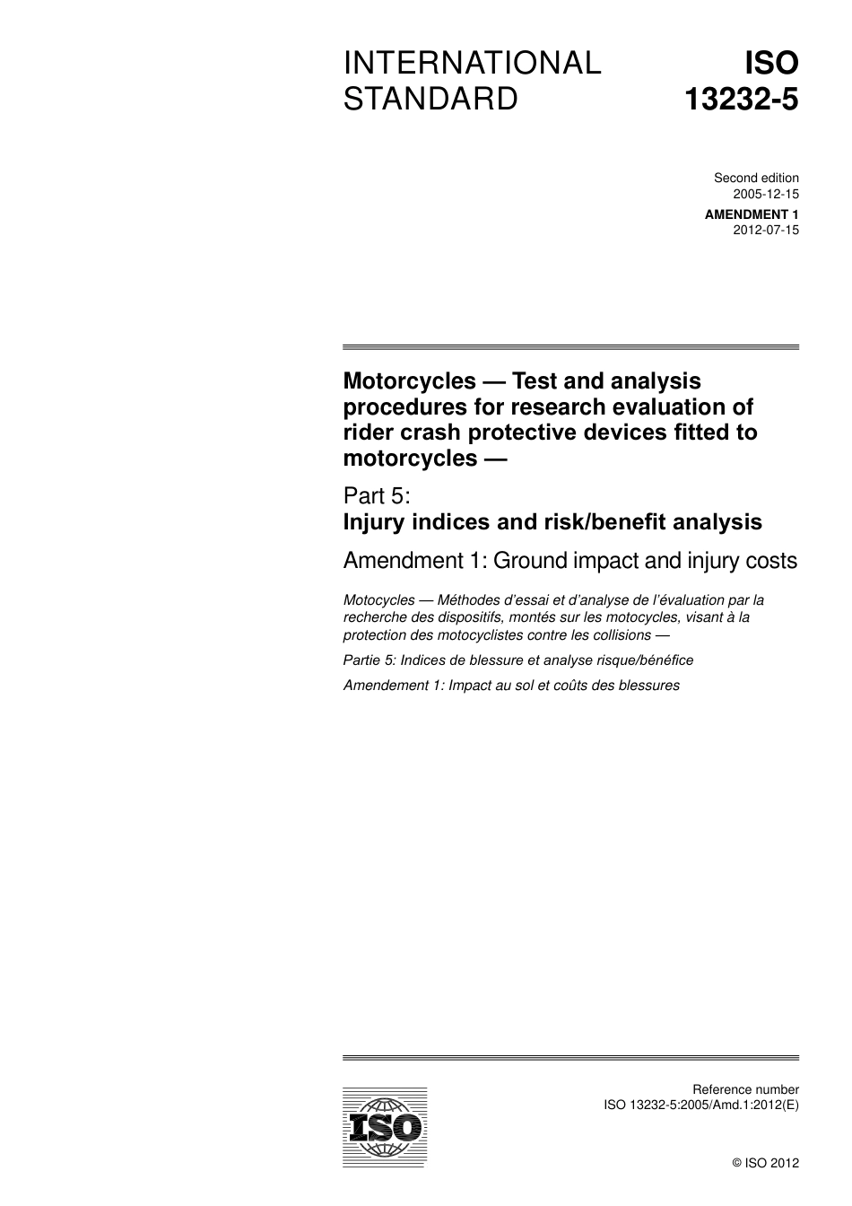 ISO 13232-5-2005 amd1-2012.pdf_第1页