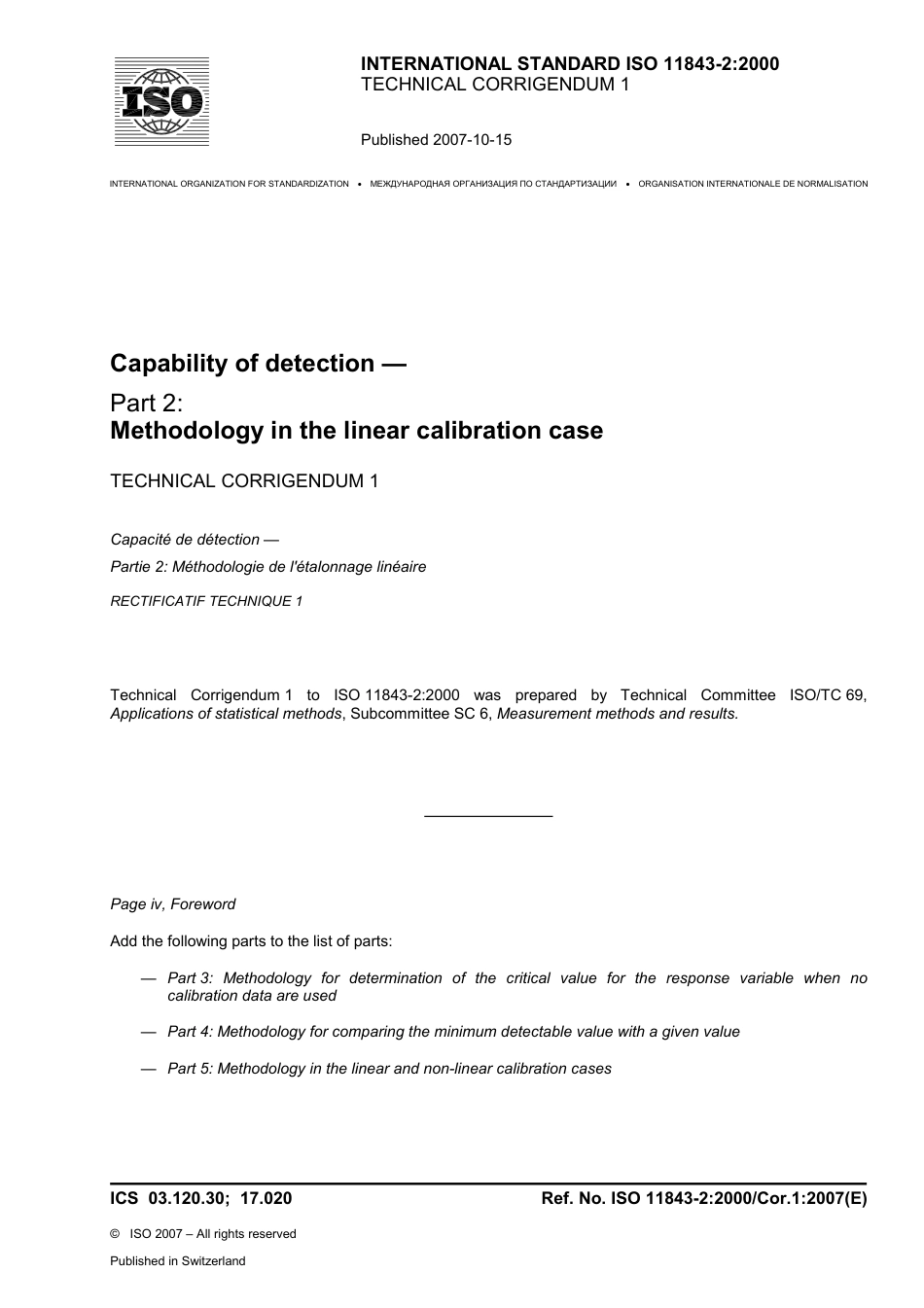 ISO 11843-2-2000 cor1-2007.pdf_第1页