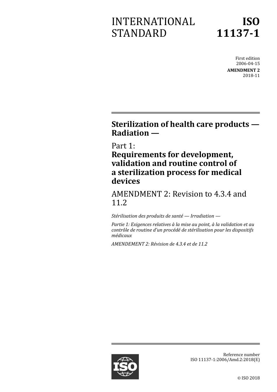 ISO 11137-1-2006 amd2-2018.pdf_第1页