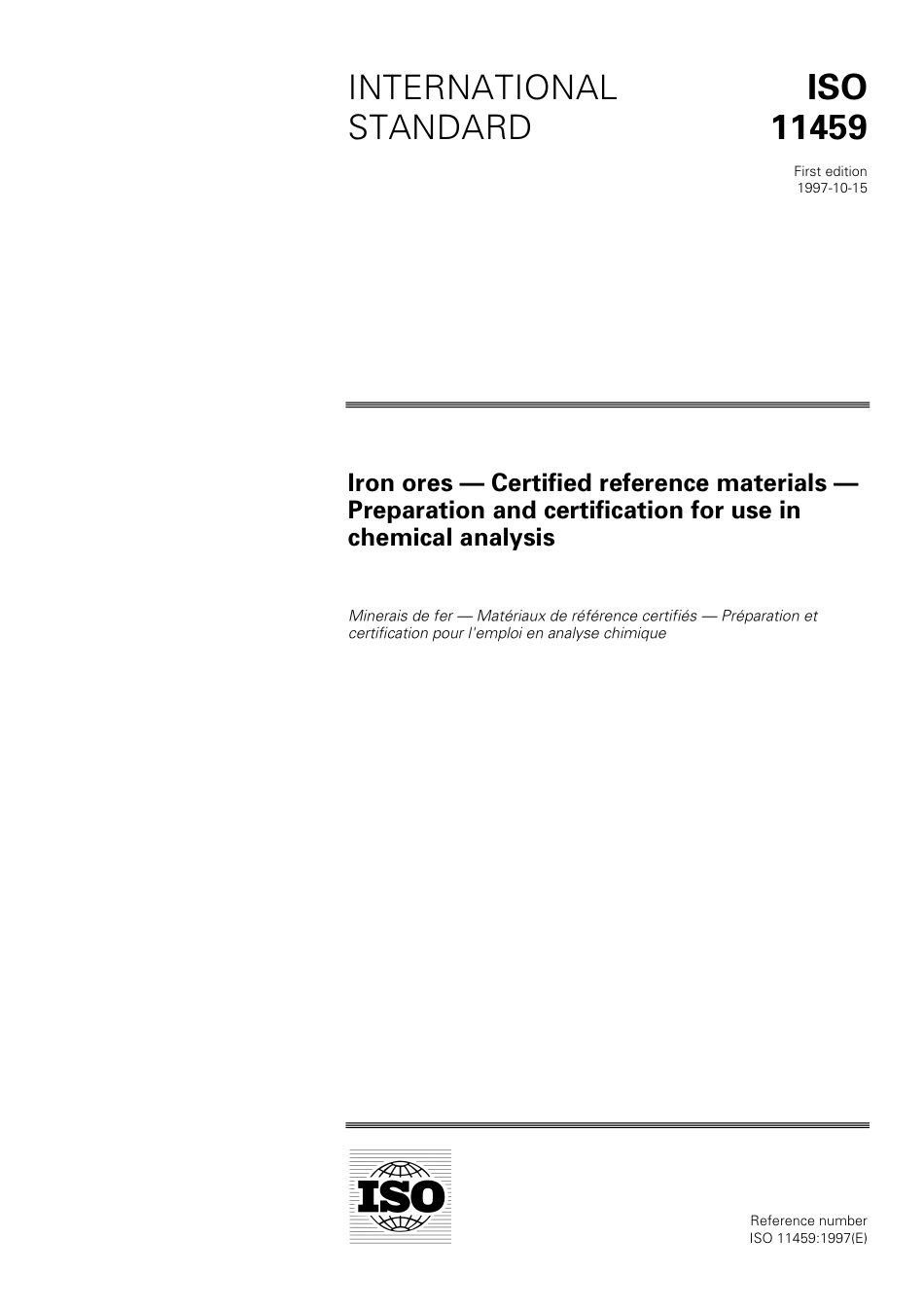 ISO 11459-1997.pdf_第1页