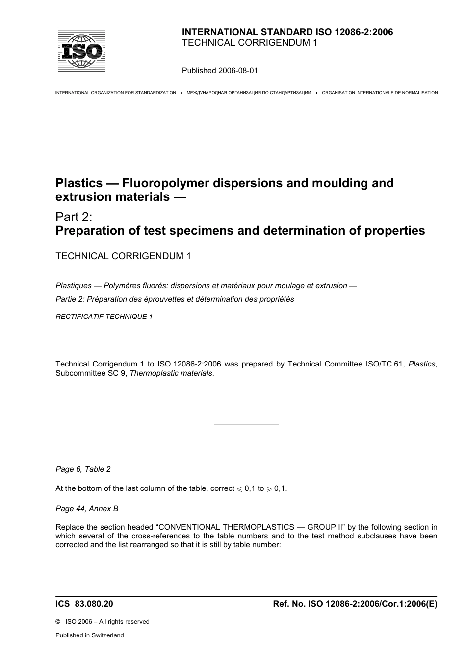ISO 12086-2-2006 cor1-2006.pdf_第1页