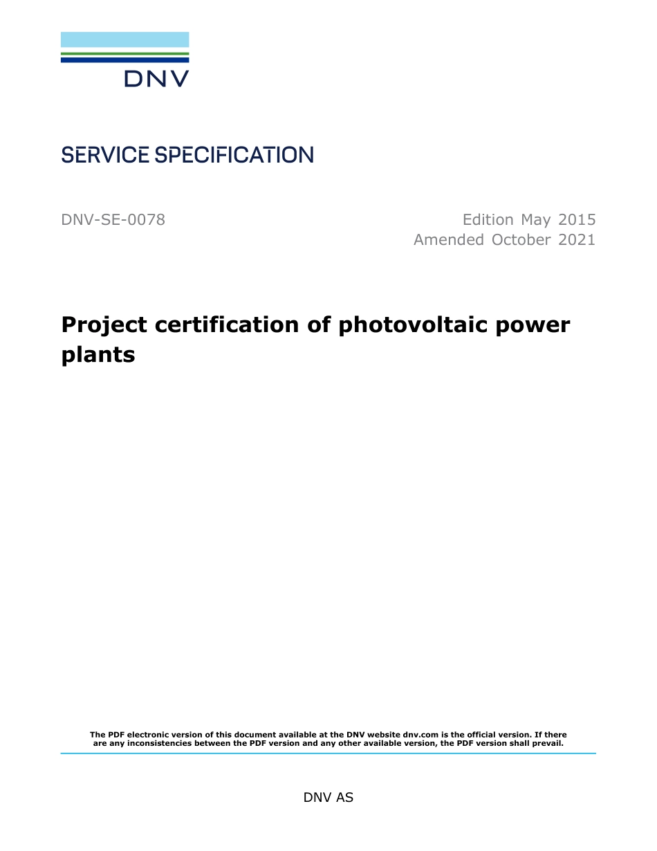 DNV-SE-0078-2015 (2021).pdf_第1页