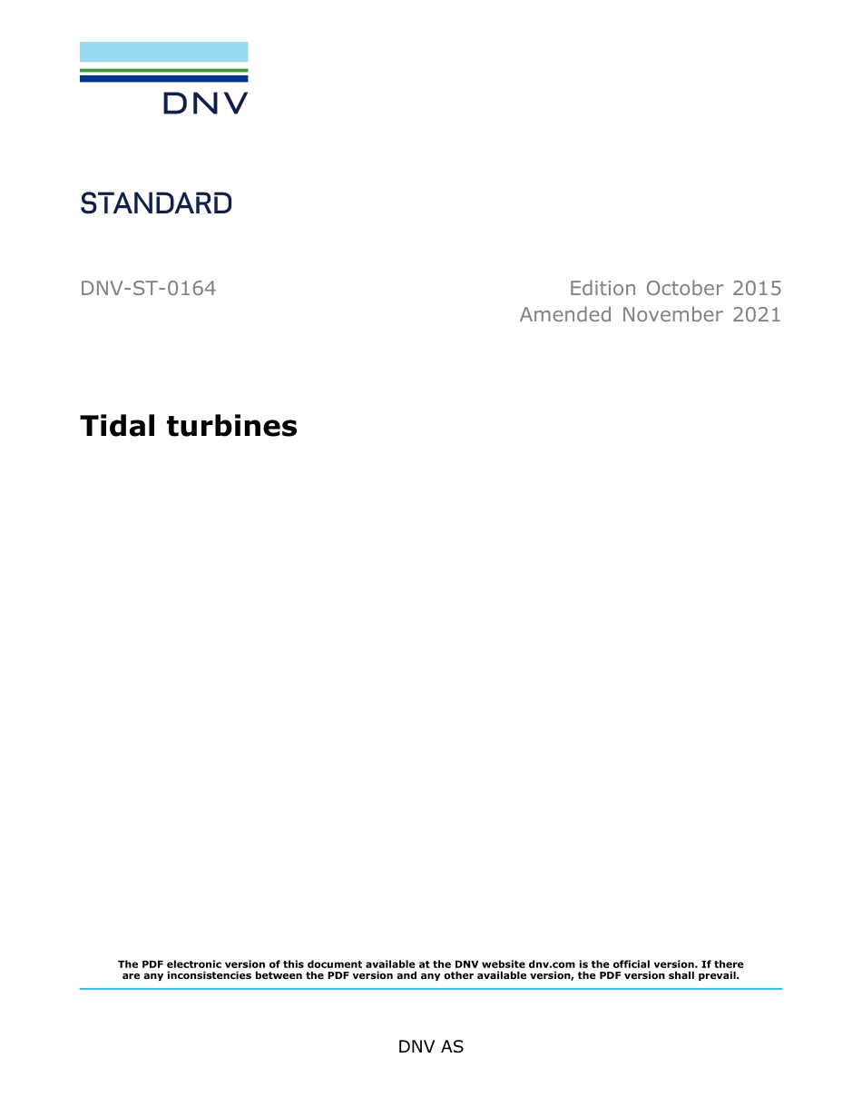 DNV-ST-0164-2015 (2021).pdf_第1页