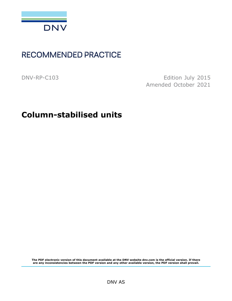 DNV-RP-C103-2015 (2021).pdf_第1页