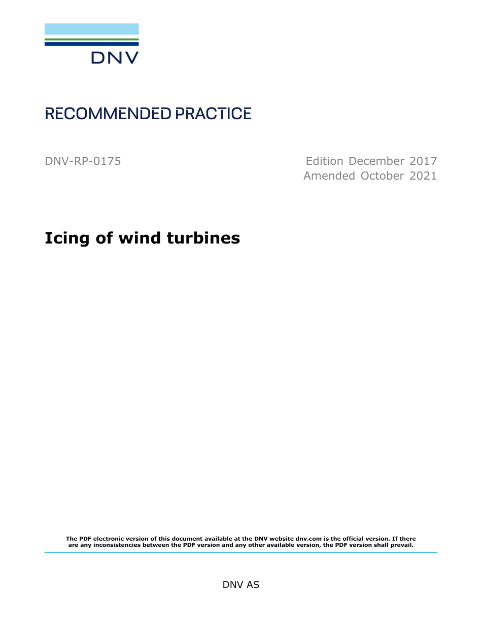 DNV-RP-0175-2017 (2021).pdf_第1页