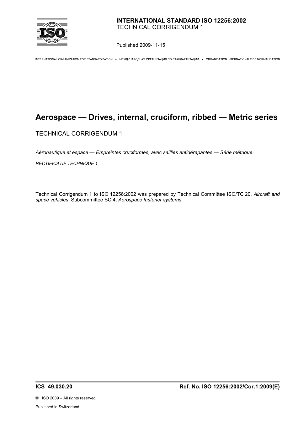 ISO 12256-2002 cor1-2009.pdf_第1页