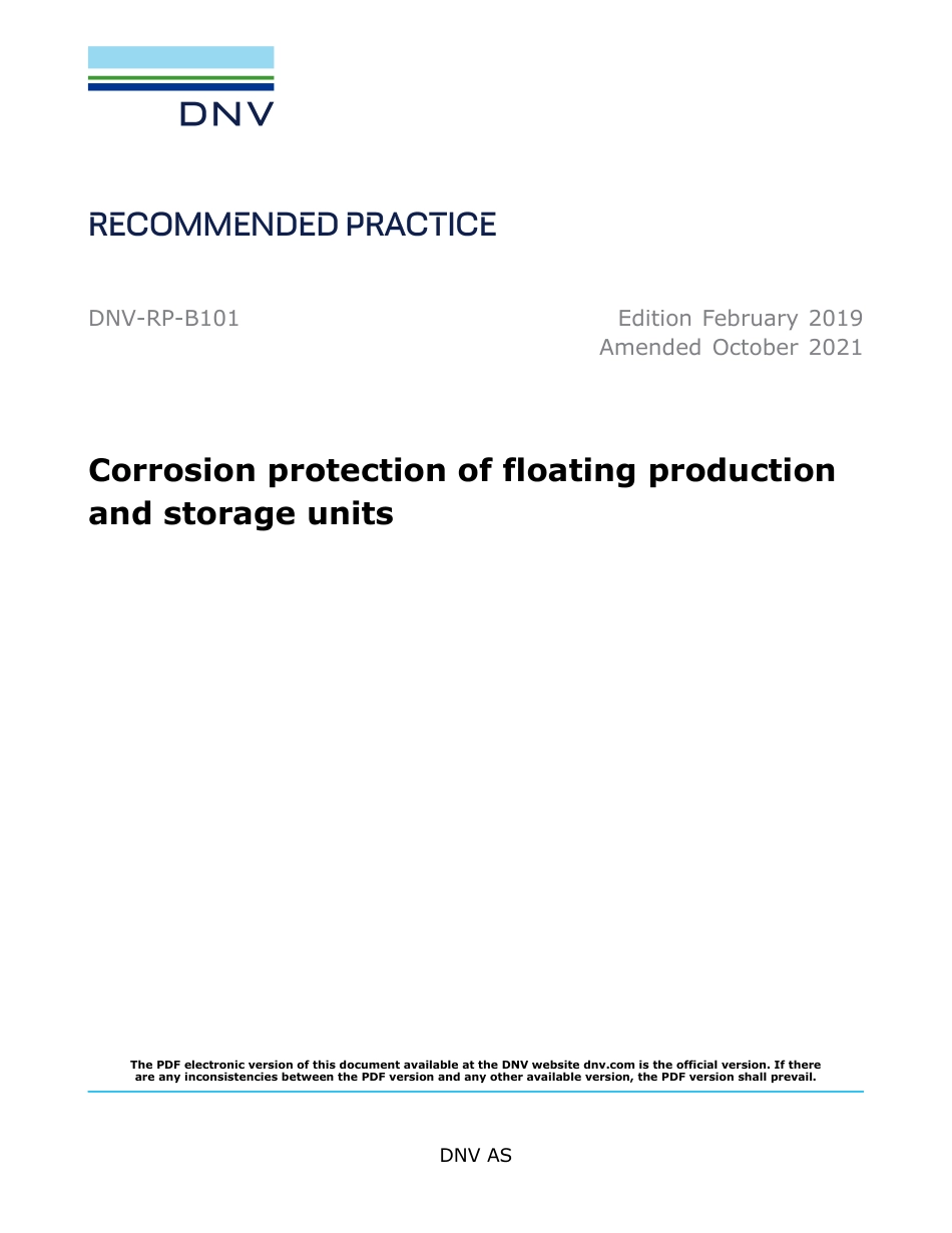 DNV-RP-B101-2019 (2021).pdf_第1页