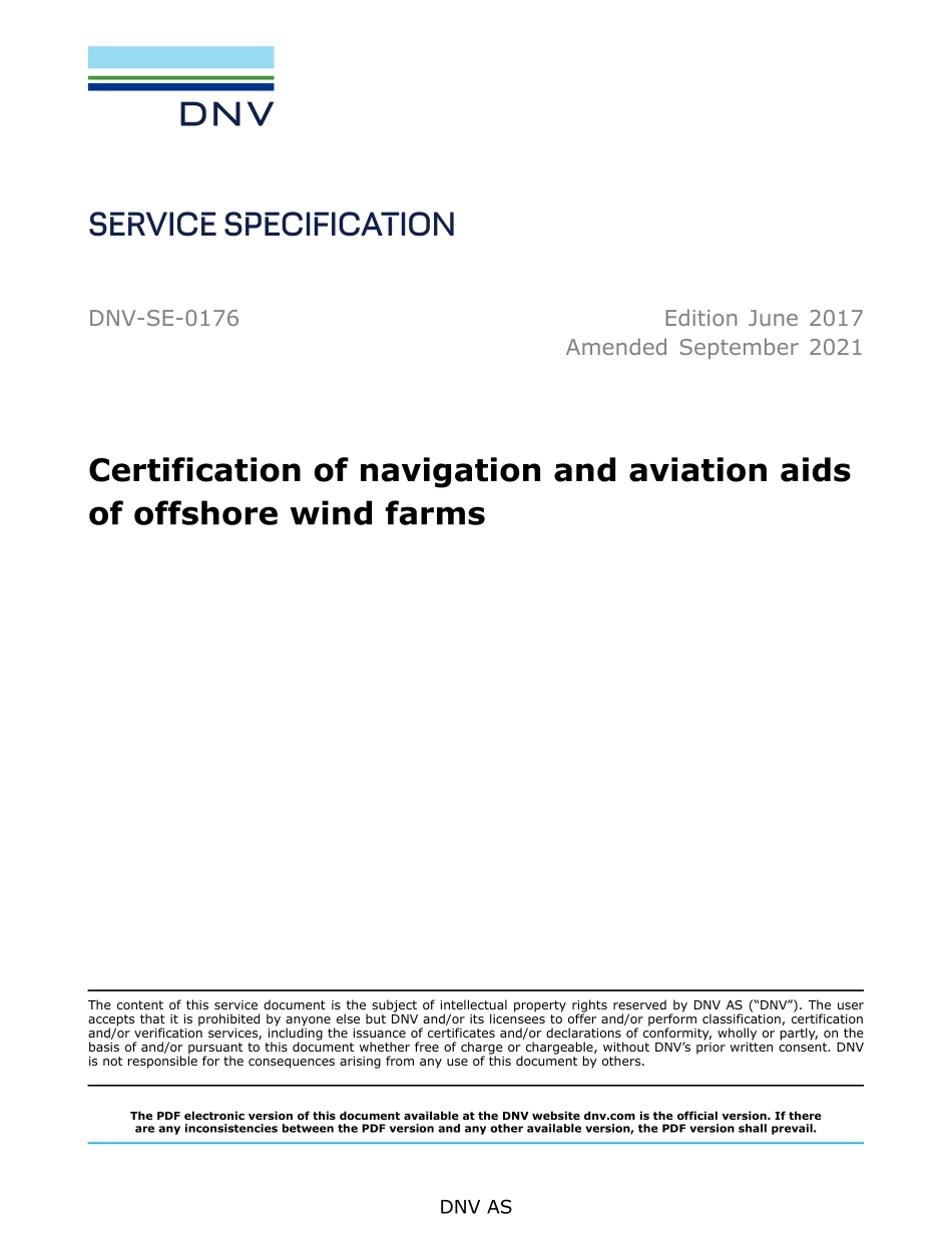 DNV-SE-0176-2017 (2021).pdf_第1页