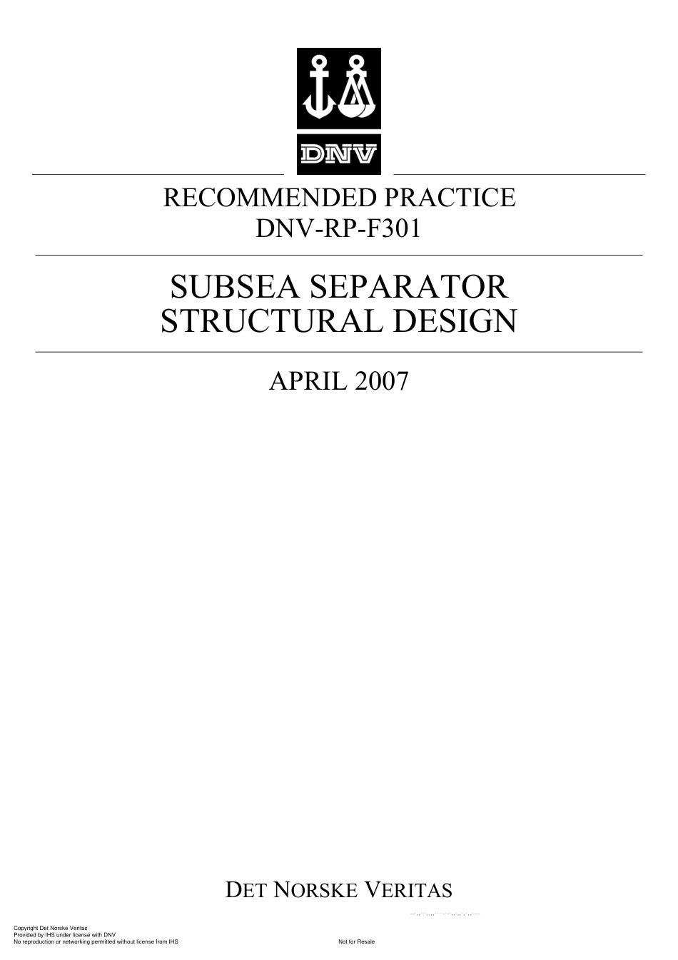 DNV-RP-F301-2007.pdf_第1页