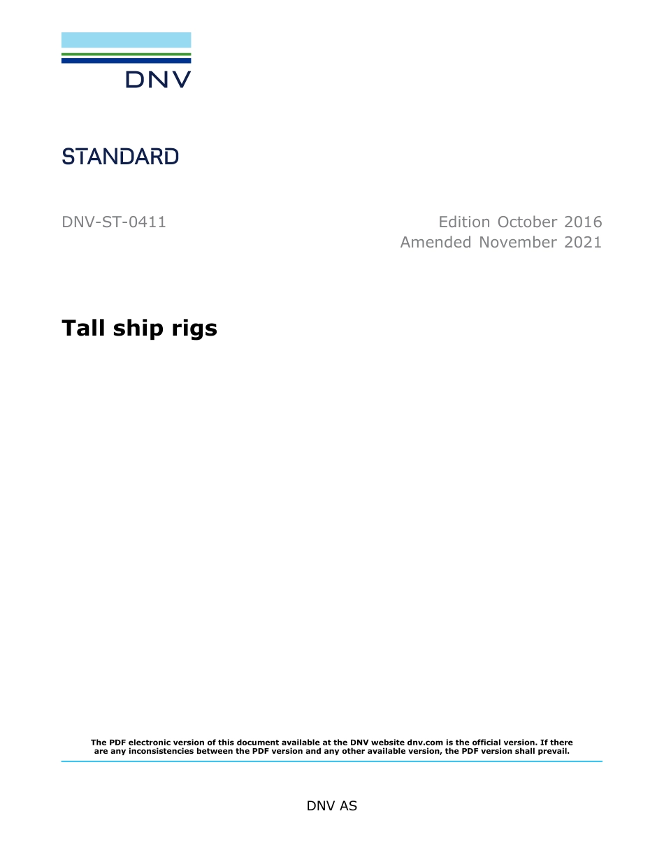 DNV-ST-0411-2016 (2021).pdf_第1页