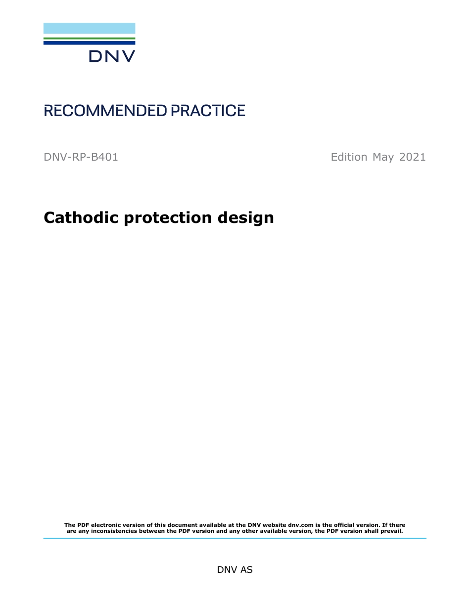 DNV-RP-B401-2021.pdf_第1页
