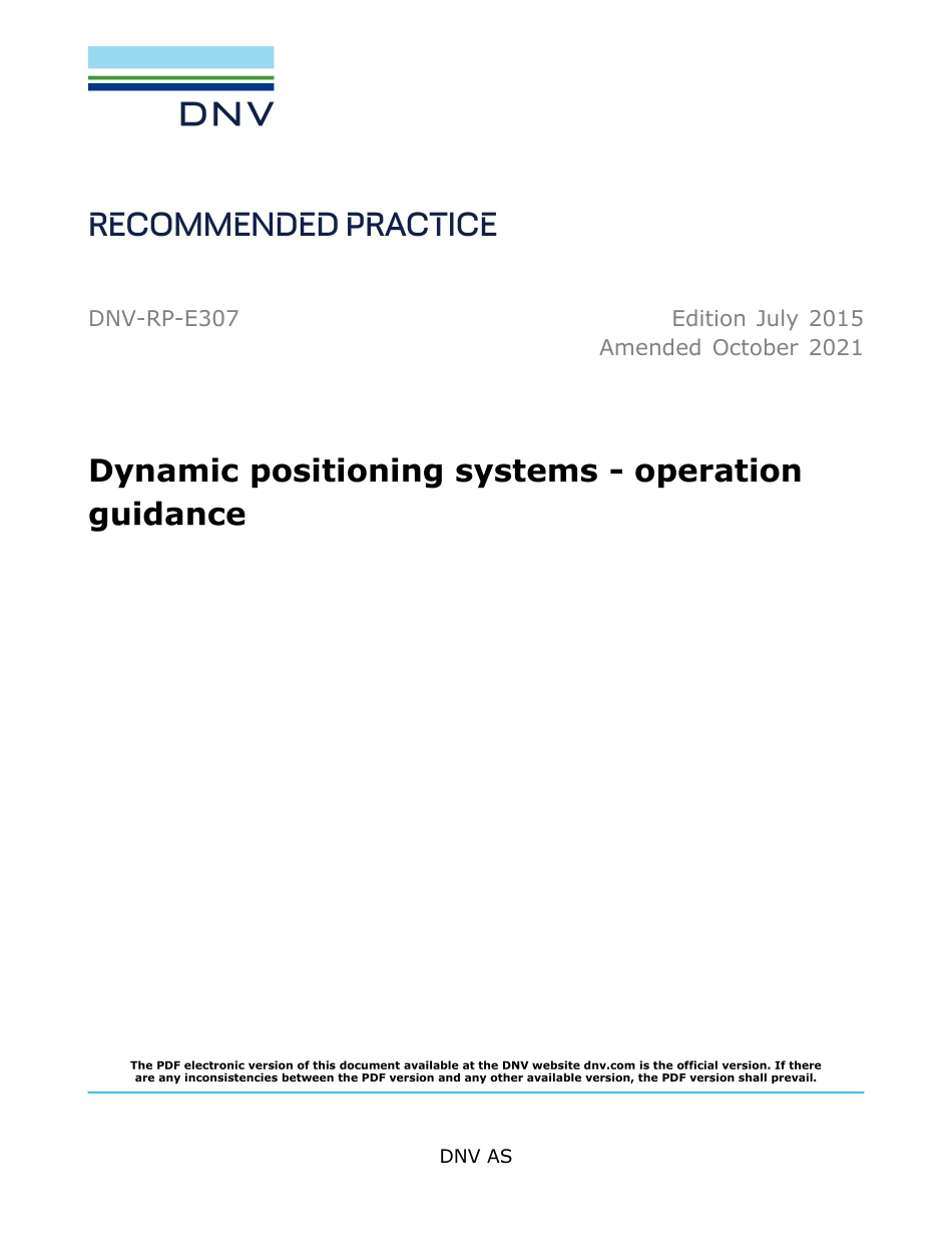 DNV-RP-E307-2015 (2021).pdf_第1页
