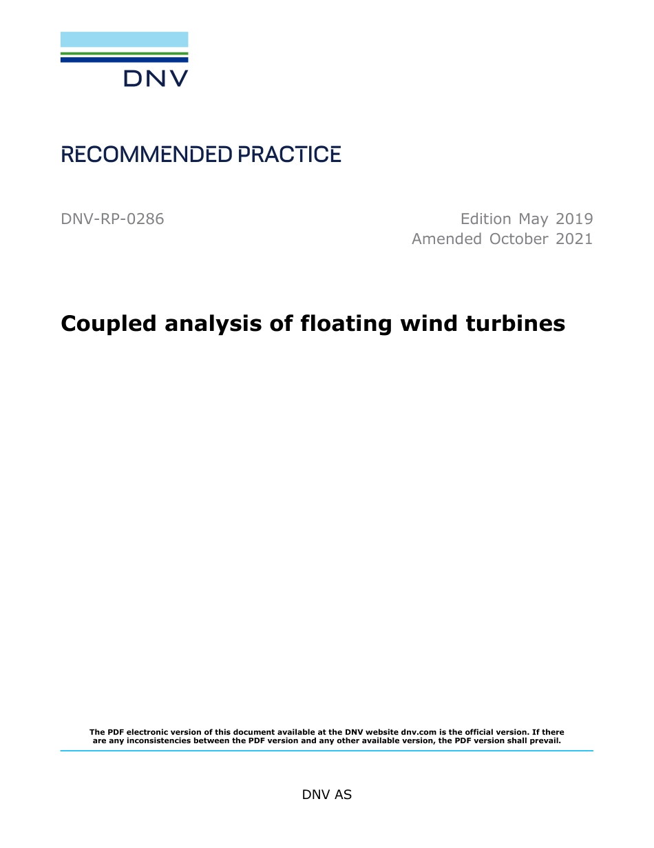 DNV-RP-0286-2019 (2021).pdf_第1页