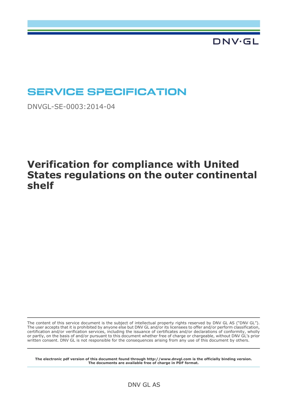DNVGL-SE-0003-2014.pdf_第1页