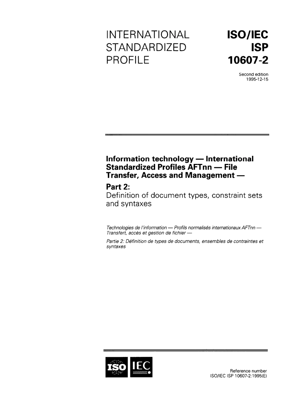 ISO IEC ISP 10607-2-1995 scan.pdf_第1页