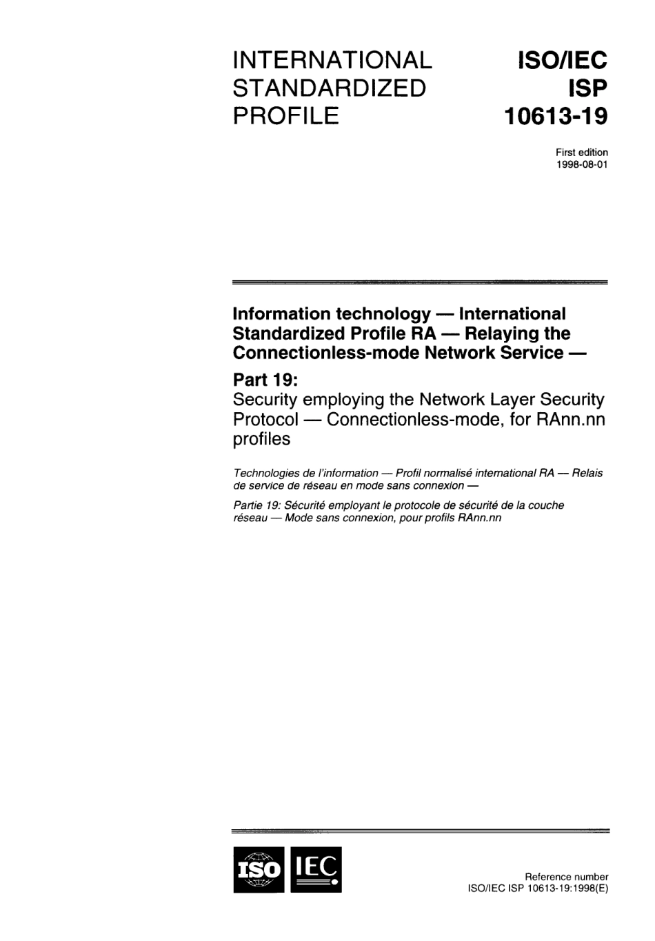ISO IEC ISP 10613-19-1998 scan.pdf_第1页