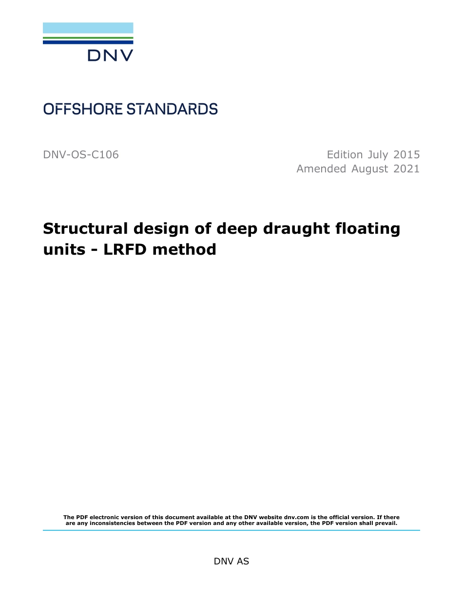 DNV-OS-C106-2015 (2021).pdf_第1页