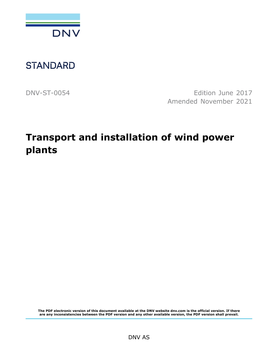 DNV-ST-0054-2017 (2021).pdf_第1页