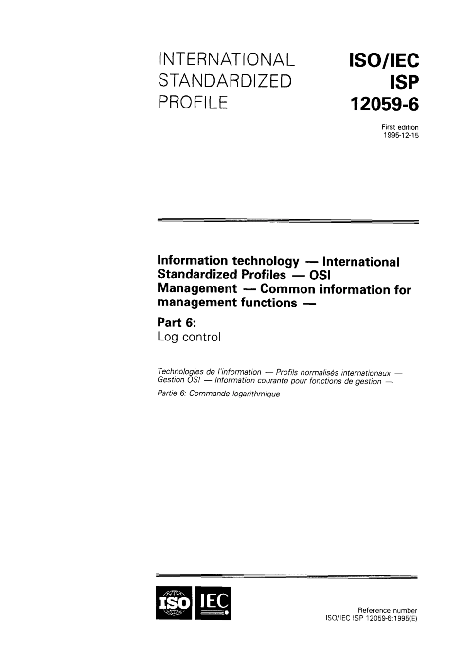 ISO IEC ISP 12059-6-1995 scan.pdf_第1页