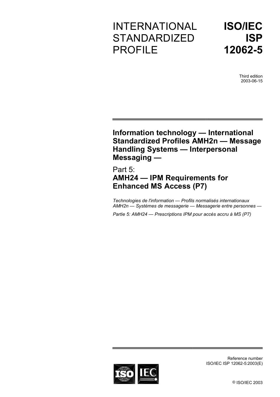 ISO IEC ISP 12062-5-2003.pdf_第1页