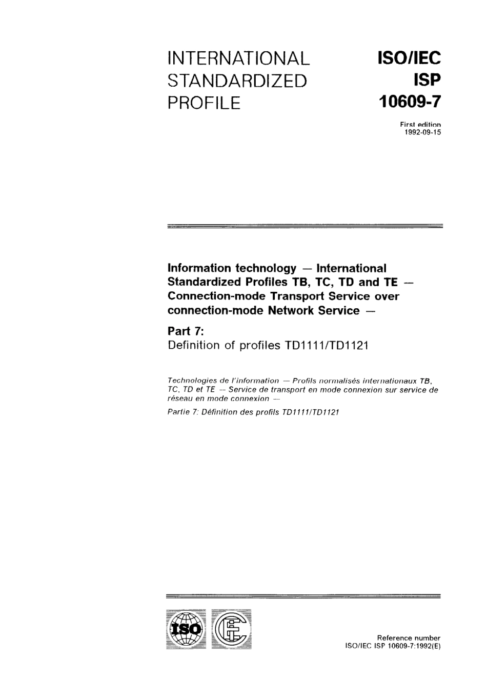 ISO IEC ISP 10609-7-1992 scan.pdf_第1页