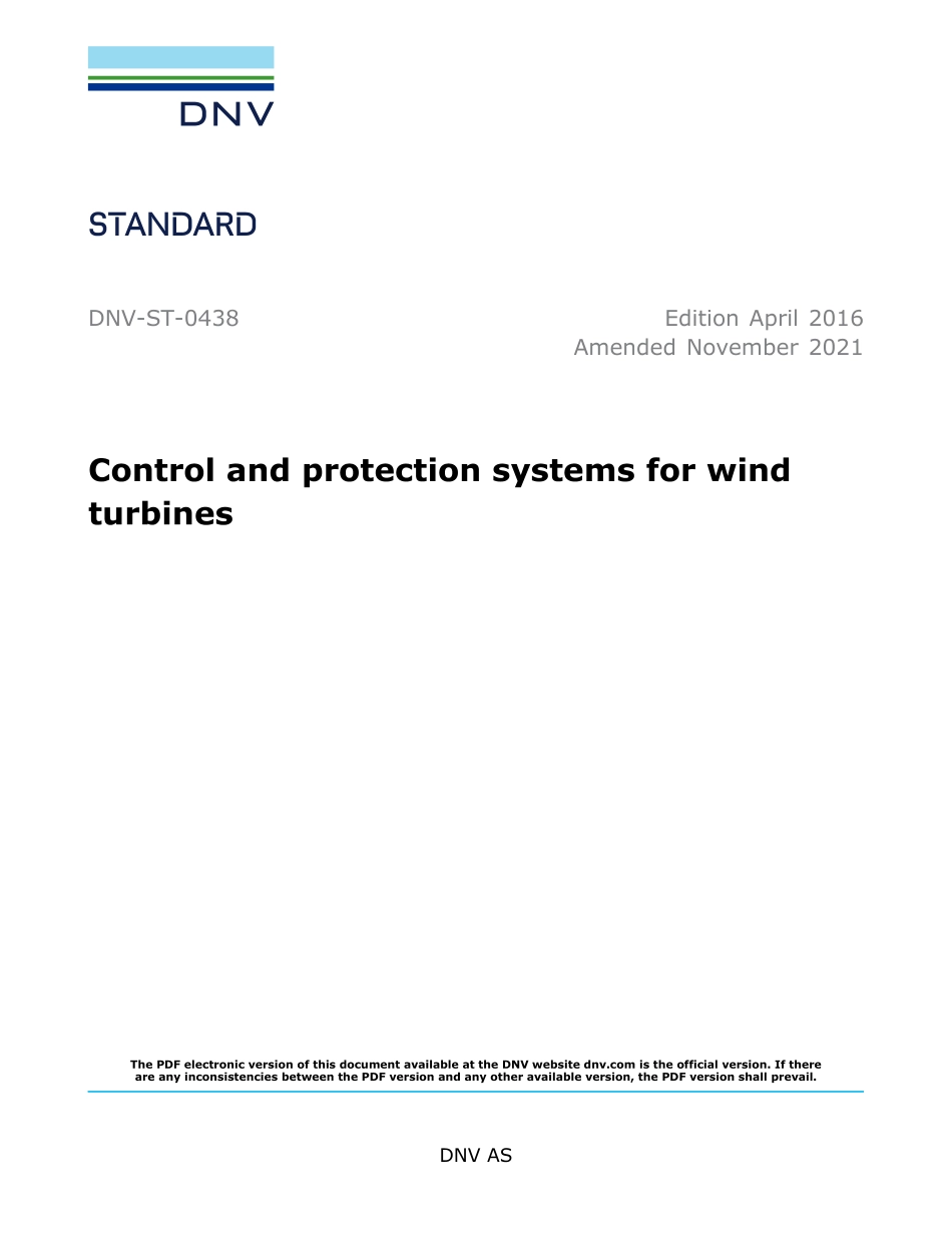 DNV-ST-0438-2016 (2021).pdf_第1页