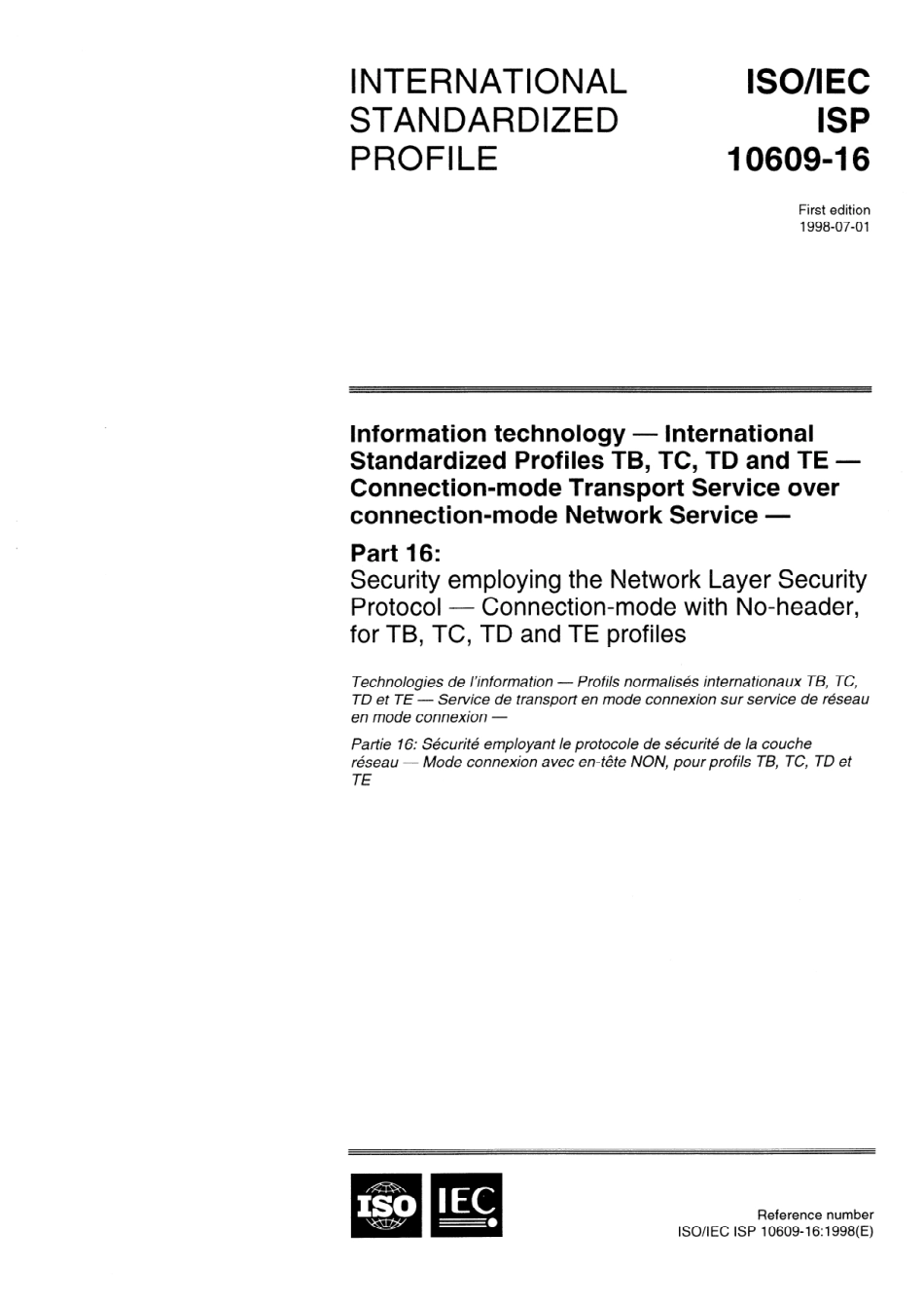 ISO IEC ISP 10609-16-1998 scan.pdf_第1页
