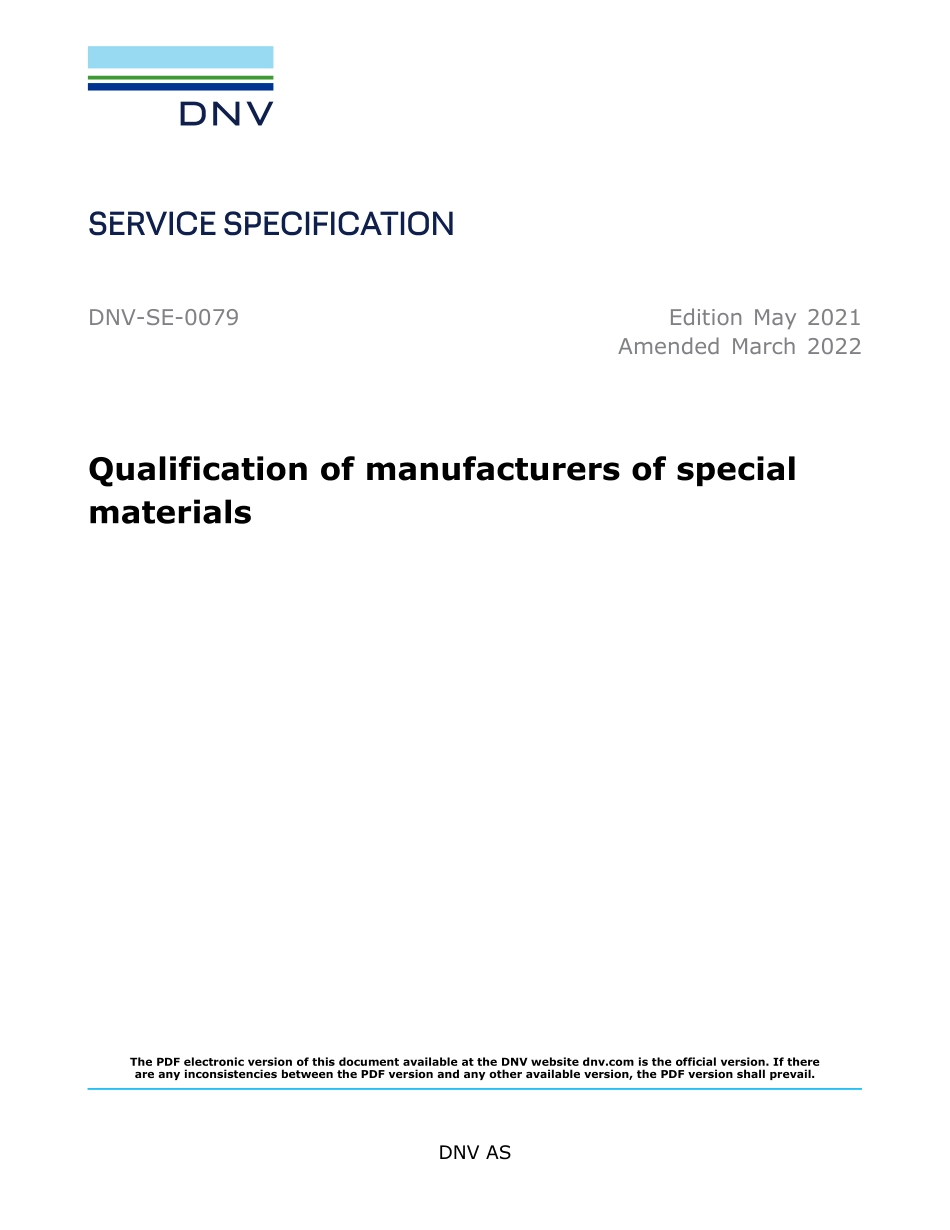 DNV-SE-0079-2021 (2022).pdf_第1页