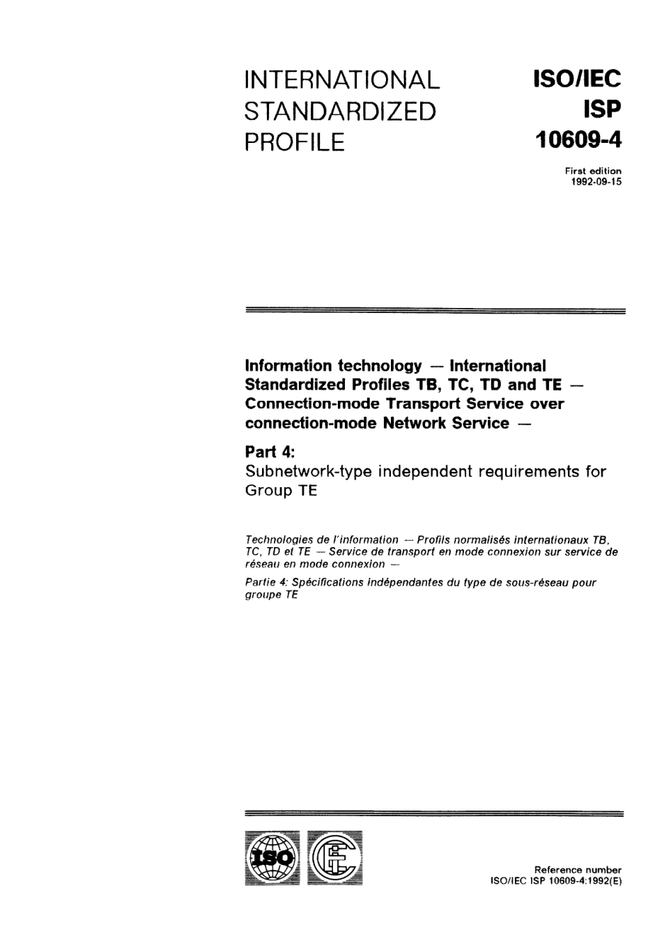 ISO IEC ISP 10609-4-1992 scan.pdf_第1页