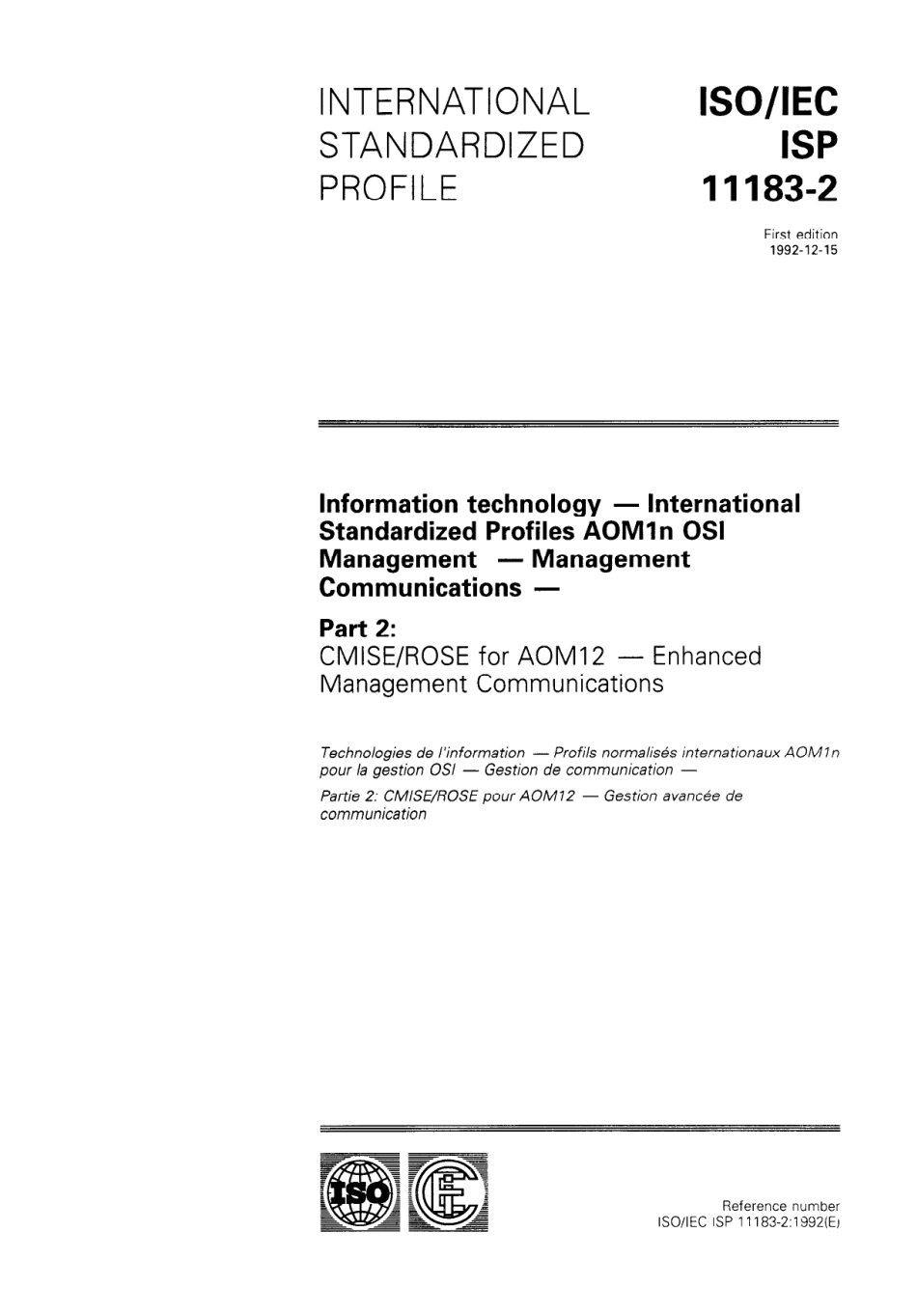 ISO IEC ISP 11183-2-1992 scan.pdf_第1页