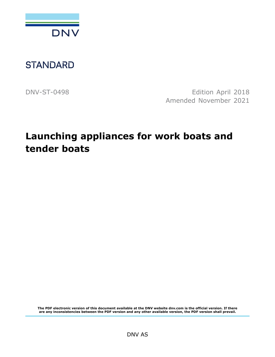 DNV-ST-0498-2018 (2021).pdf_第1页