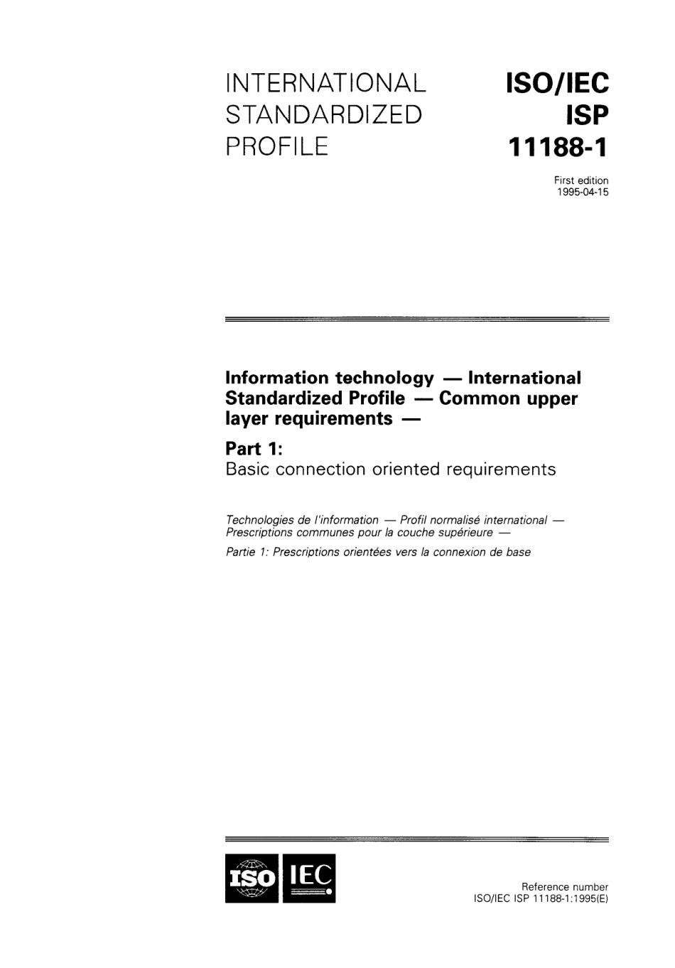 ISO IEC ISP 11188-1-1995 scan.pdf_第1页