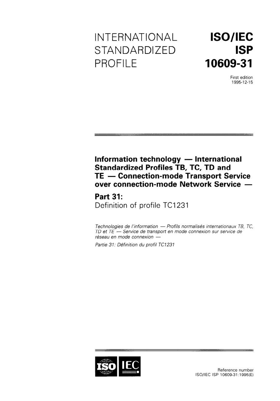 ISO IEC ISP 10609-31-1995 scan.pdf_第1页