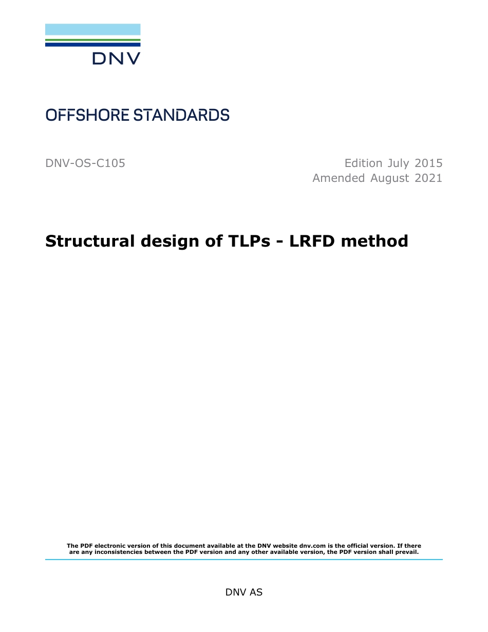 DNV-OS-C105-2015 (2021).pdf_第1页
